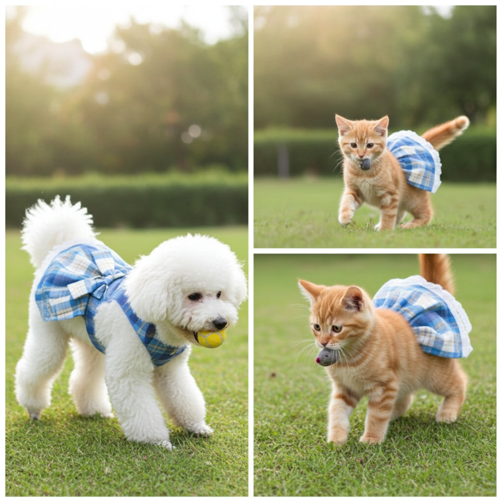 Campus Skirt Dog Dress - Medium