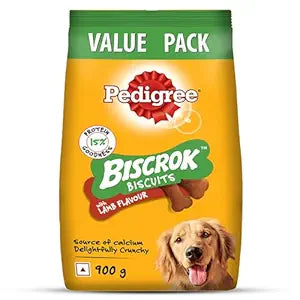 Pedigree Biscrok Lamb Flavour Dog Biscuits - 900 g