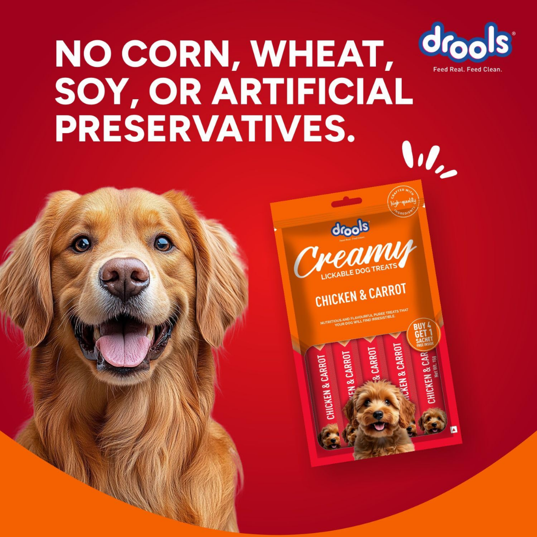 Drools Dog Treats Creamy Chicken & Carrot