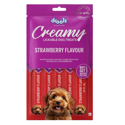 Drools Dog Treats Creamy Strawberry 75gm Pack