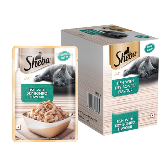 Sheba Fish with Dry Bonito Cat 35gm