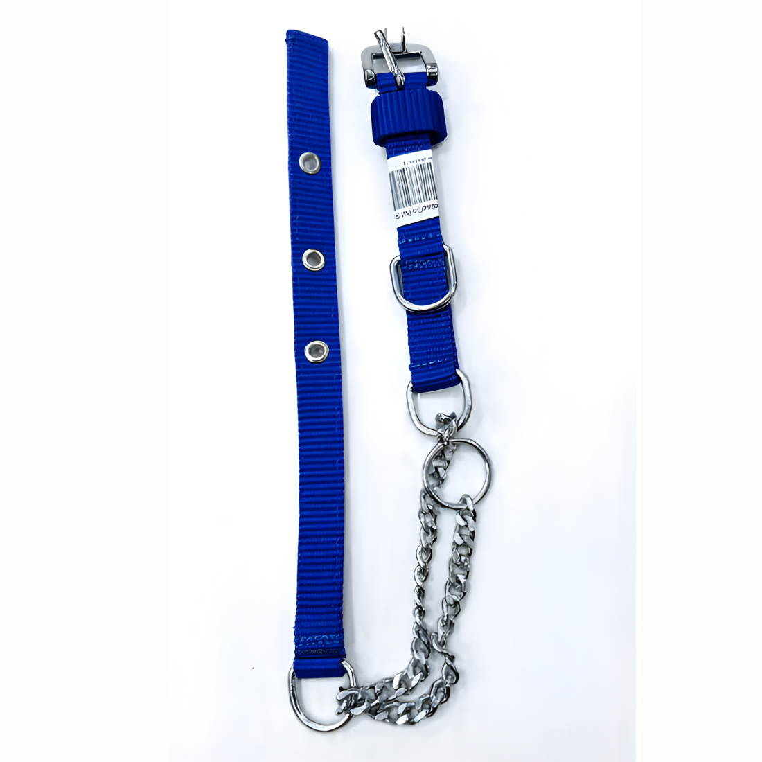 Nylon and Steel Chain Choke Collar