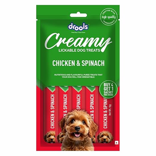 Drools Creamy Chicken and Spinach dog treats 75 g