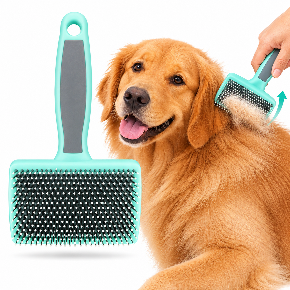 Pet Slicker Grooming Brush for Dogs & Cats