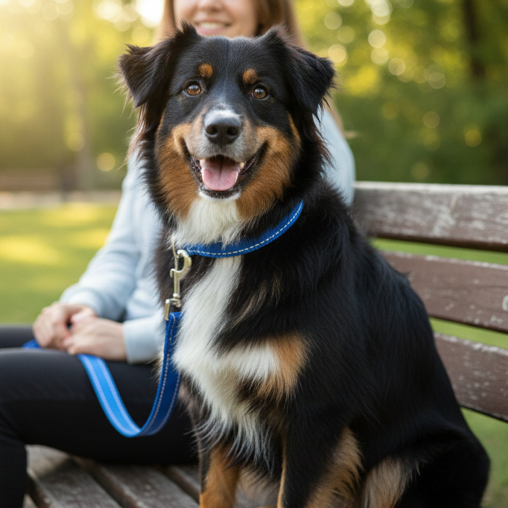 Reflective Nylon Dog Collar & Leash Set
