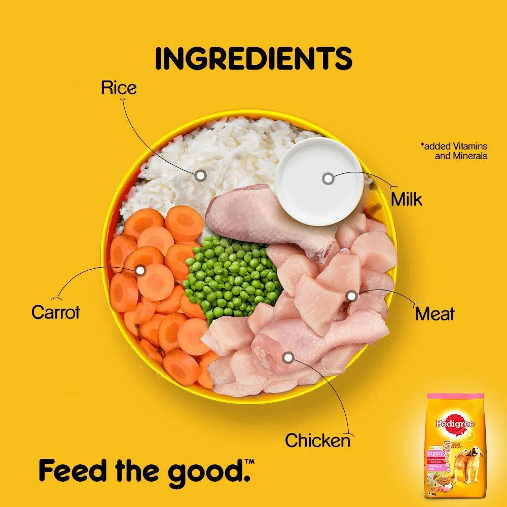 Pedigree Puppy Chicken & Milk Dog Dry Food