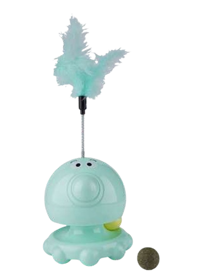 Cat Tower Circle of Feather Toy