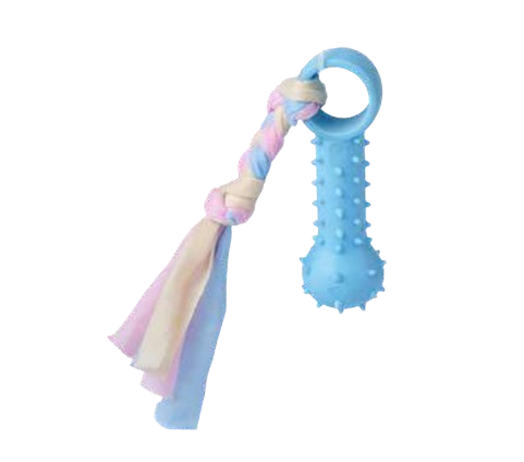 Chewer Toy Keychain - Mini Rubber & Rope Chew Pack