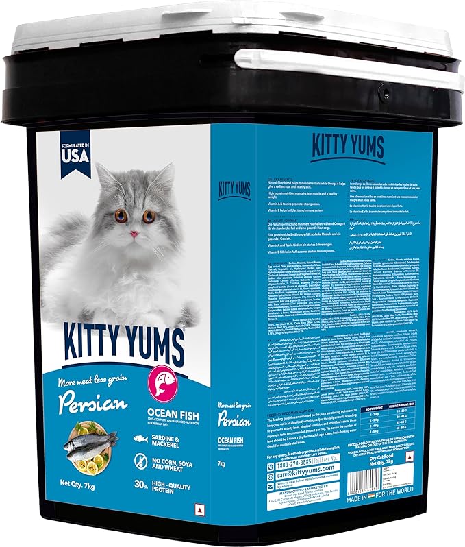 Kitty Yums Ocean Fish Persian Cat Dry Food