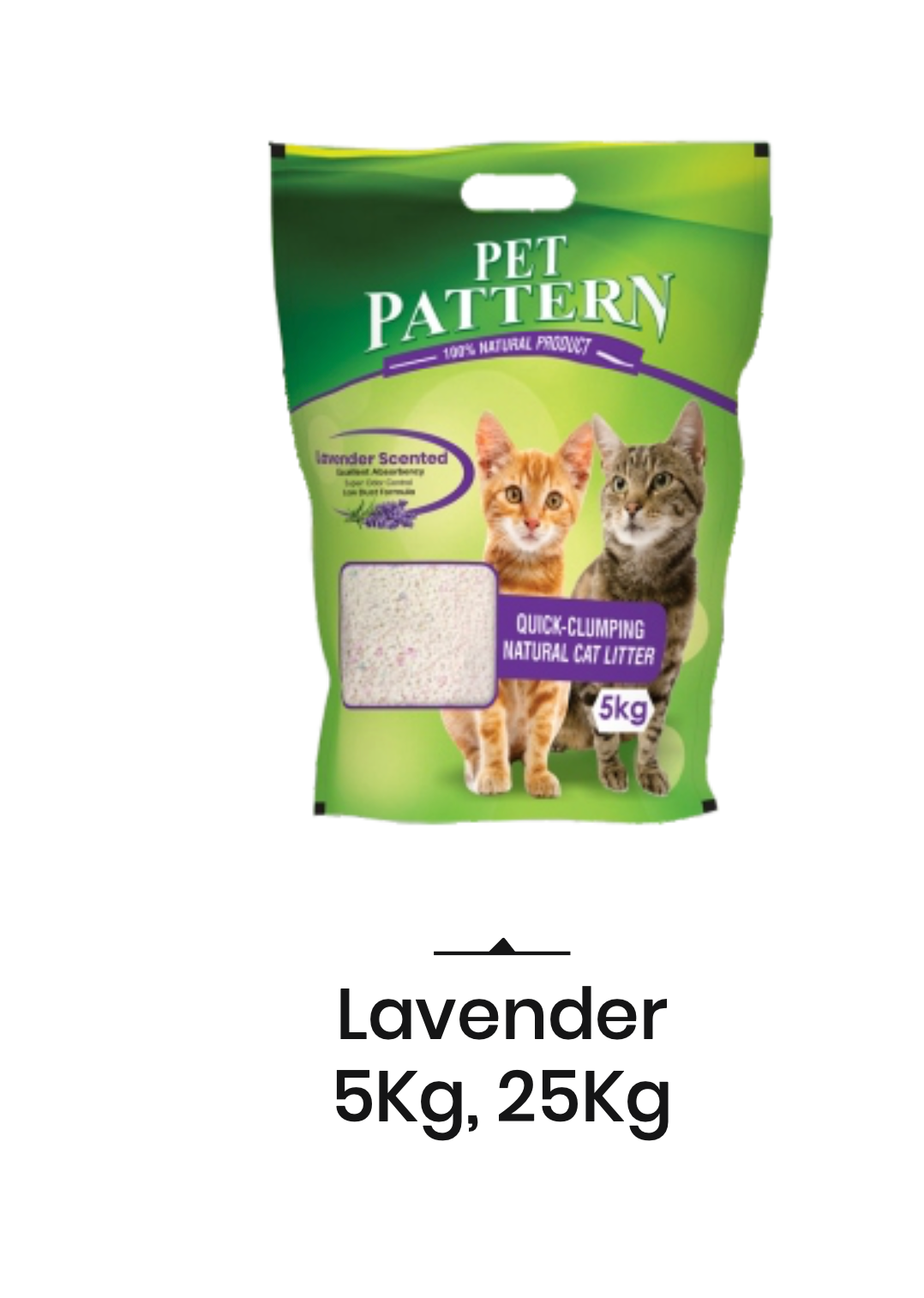 Pet Pattern Lavender Clay Quick Clumping Cat Litter