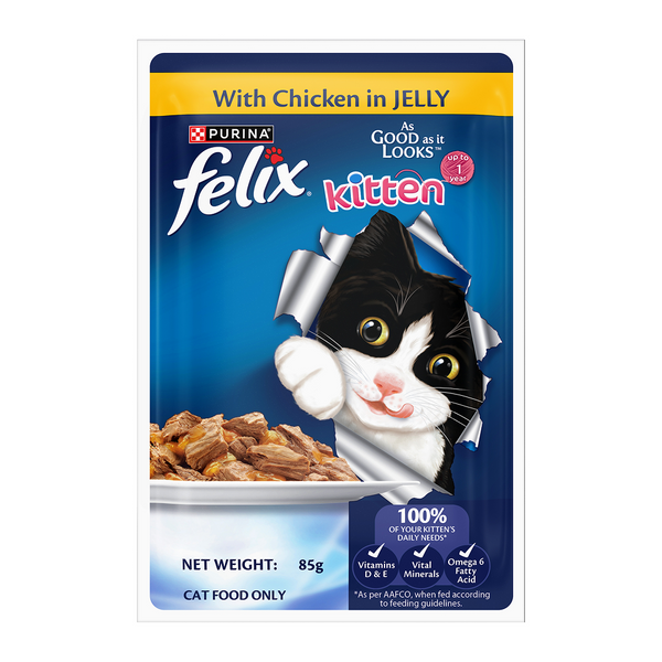 Purina Felix Kitten Chicken in Jelly Wet Cat Food