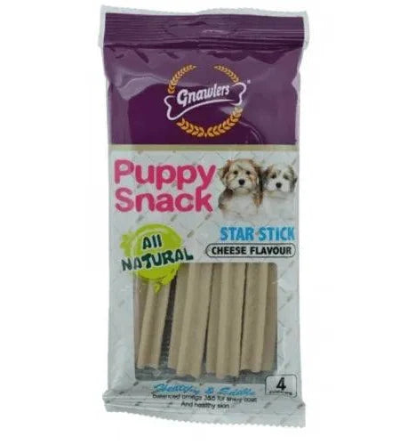 Gnawlers Wang Star Stick Dog Treats - 80 g