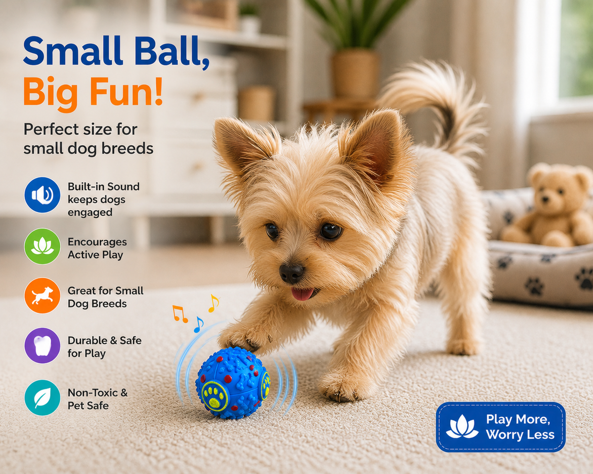Sound Ball for Dogs β Interactive Squeaky Ball Toy for Energetic Dogs Small
