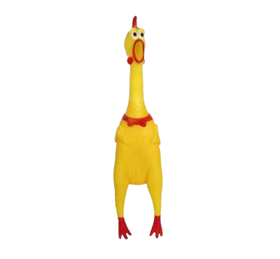 Squeezy Hen Dog Toy - Squeaky Pack