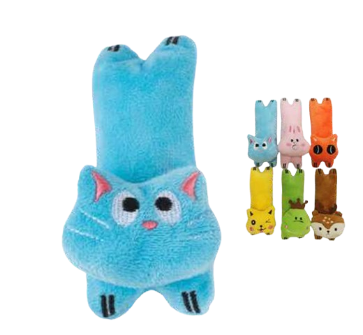Eco Tiny Animal Plush Squeaky Dog Toy