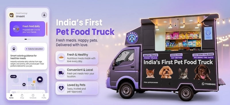 HobbsGo On Wheels Direct-to-Pet mobile pet store and fresh food truck in Lucknow