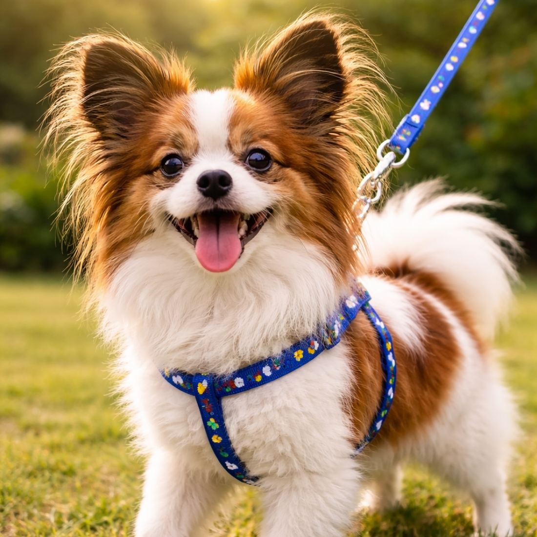 Patterned Harness and Leash Set