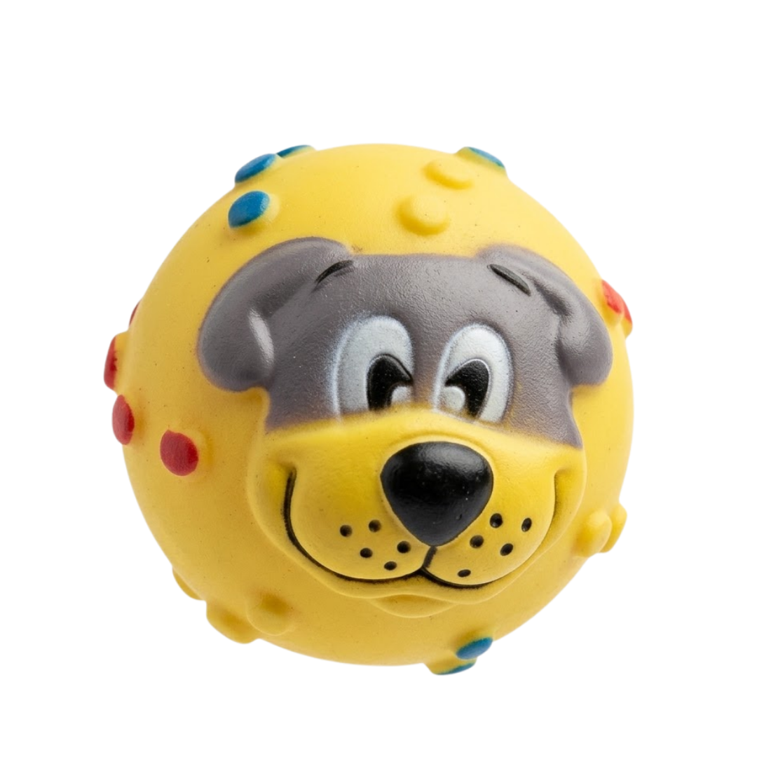 Dog Faced Squeaky Pet Ball