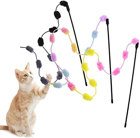 Cat & Kitten Playing Stick (Wand Toy) Pack