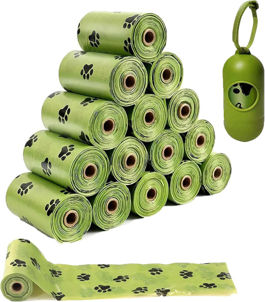 Leak-proof dog poop bags, 5 rolls