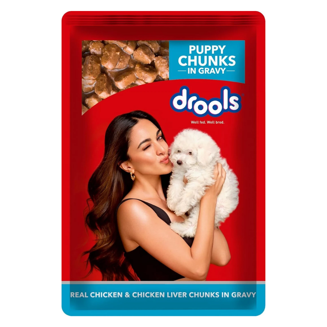 Drools Puppy Real Chicken & Chicken Liver Chunks Wet Dog Food