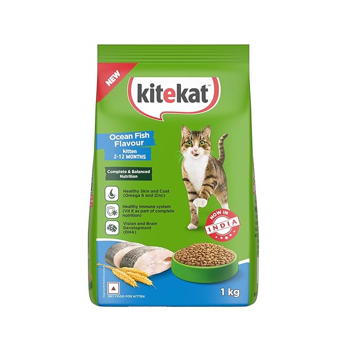 Kitekat Kitten Dry Food - Ocean Fish - 1kg - image 1