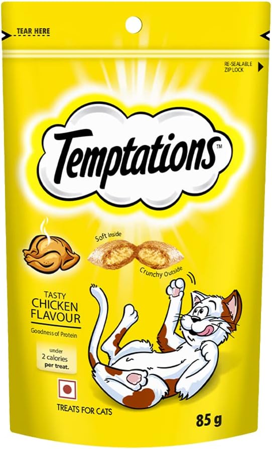 Temptations Crunchy Cat Treat Chicken Flavour - 85 g - image 4