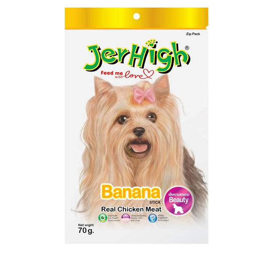 JerHigh Chicken & Banana Jerky - 70 g