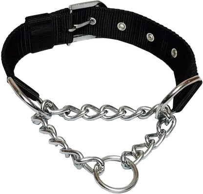 Nylon and Steel Chain Choke Collar - 1.25 - image 1