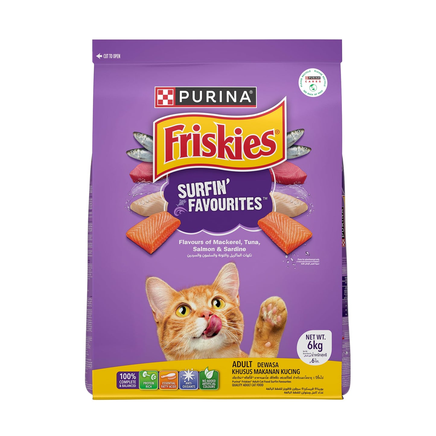 Purina Friskies Surfin Favourites Dry Cat Food