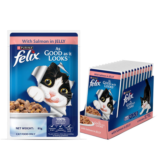 Purina Felix Adult Salmon in Jelly Wet Cat Food