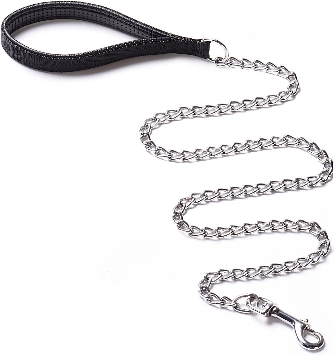 Dog Metal Leash Chain with Padded Handle Heavy Duty Dog Leash - image 3