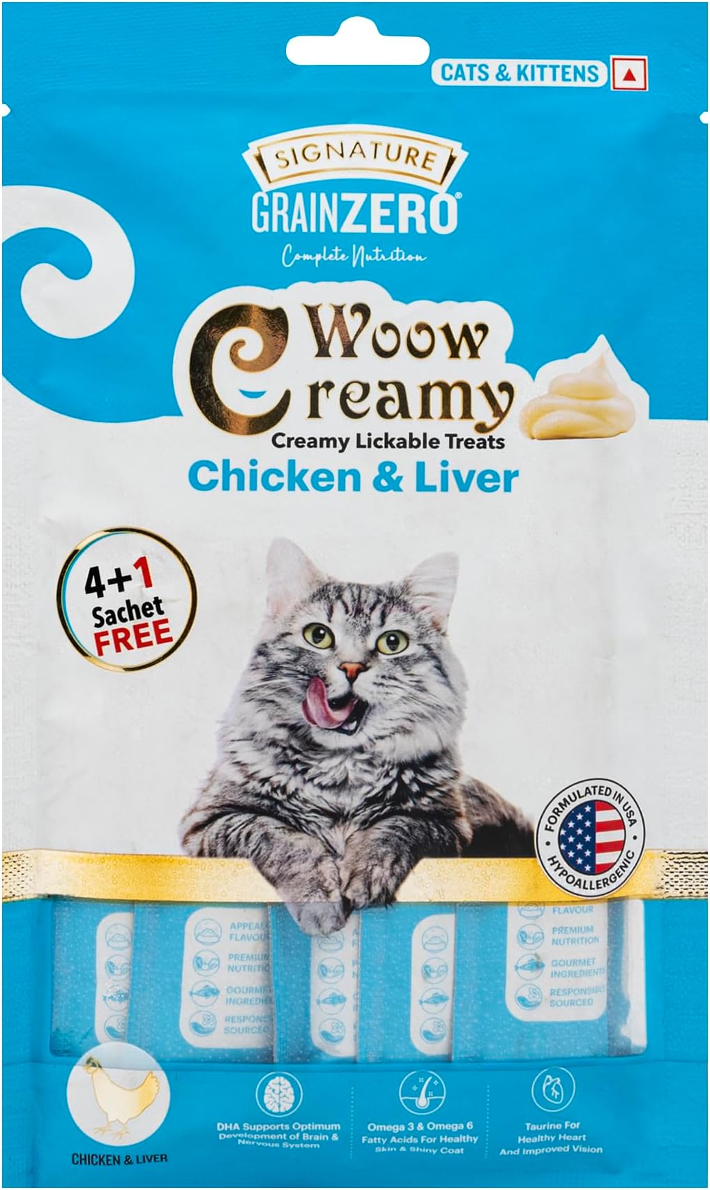 Grain Zero Woow Creamy Chicken & Lever 75gm