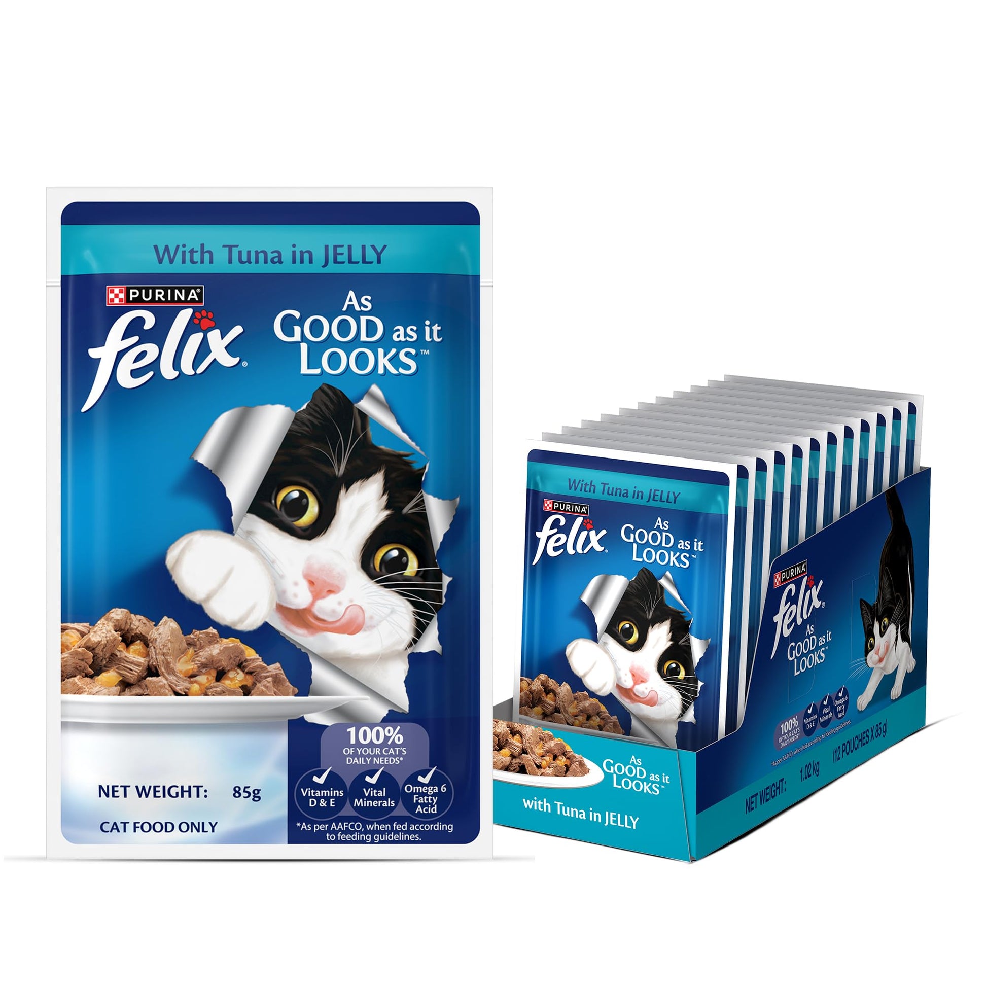 Purina Felix Adult Tuna in Jelly Wet Cat Food
