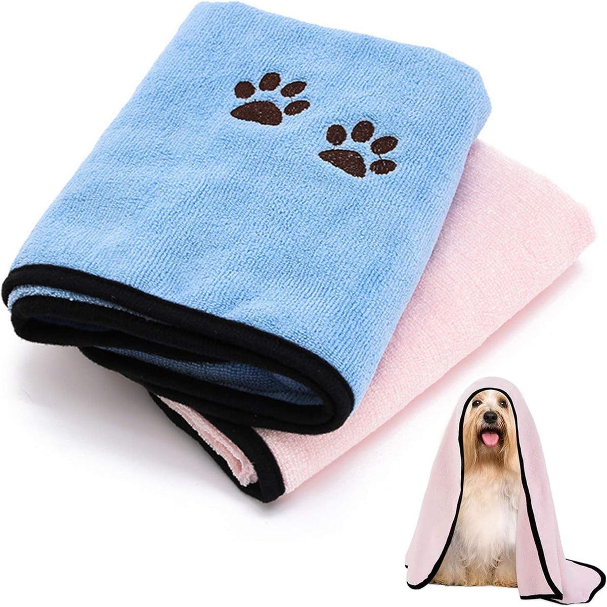 Microfibre Pet Towel for Dogs & Cats Pack