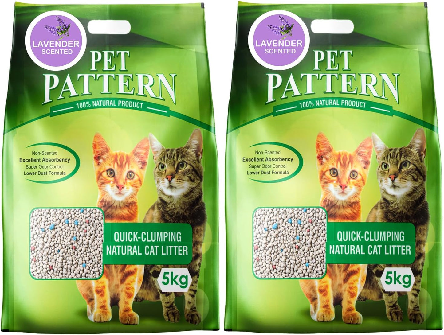 Pet Pattern Lavender Clay Cat Litter-10Kg - image 3