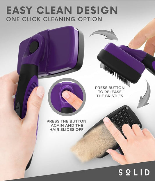 De-Shedding Brush for Dogs & Cats Pack