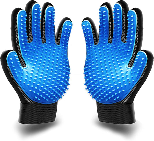 Pet Grooming Gloves for Dogs, Cats, Puppies & Kittens Pack