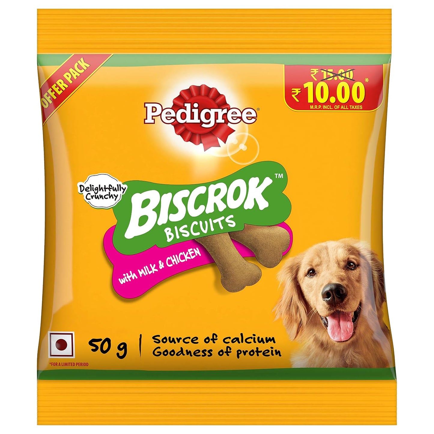Pedigree Biscrok Chicken and Milk Dog Biscuit