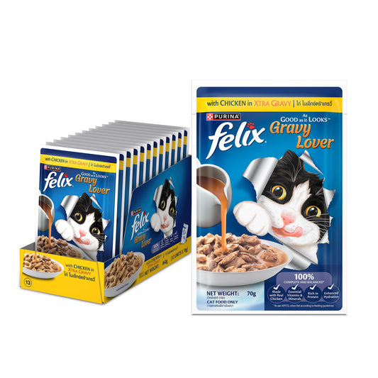 Purina Felix Adult Chicken in Gravy Wet Cat Food