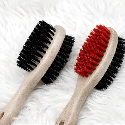 Premium Double-Sided Bristle Grooming Brush for Dogs & Cats