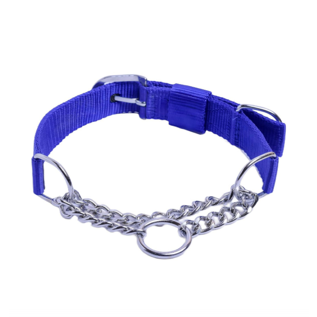 Nylon and Steel Chain Choke Collar