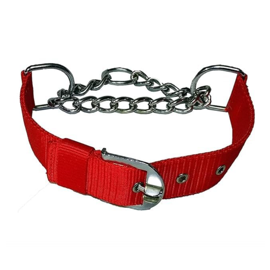 Nylon and Steel Chain Choke Collar