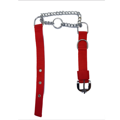 Nylon and Steel Chain Choke Collar