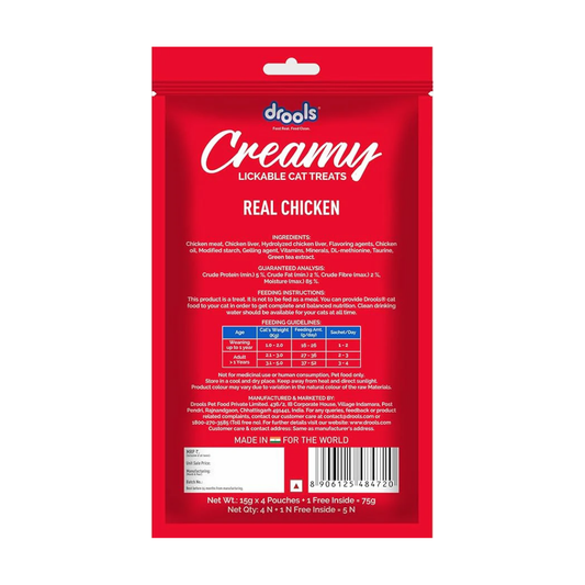 Drools Creamy Real Chicken 5 Sticks Cat Treats