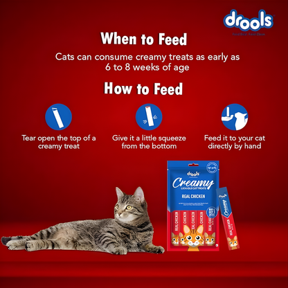 Drools Creamy Real Chicken 5 Sticks Cat Treats