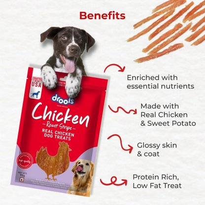 Drools Chicken Roast Strips Dog Treats