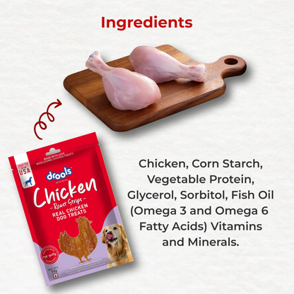 Drools Chicken Roast Strips Dog Treats