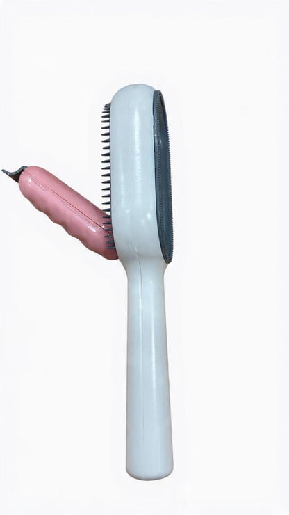 Self-Cleaning Pet Hair Removal Grooming Brush & Slicker Comb
