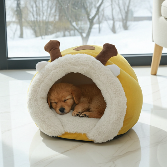 Cozy Giraffe Pet House & Bed